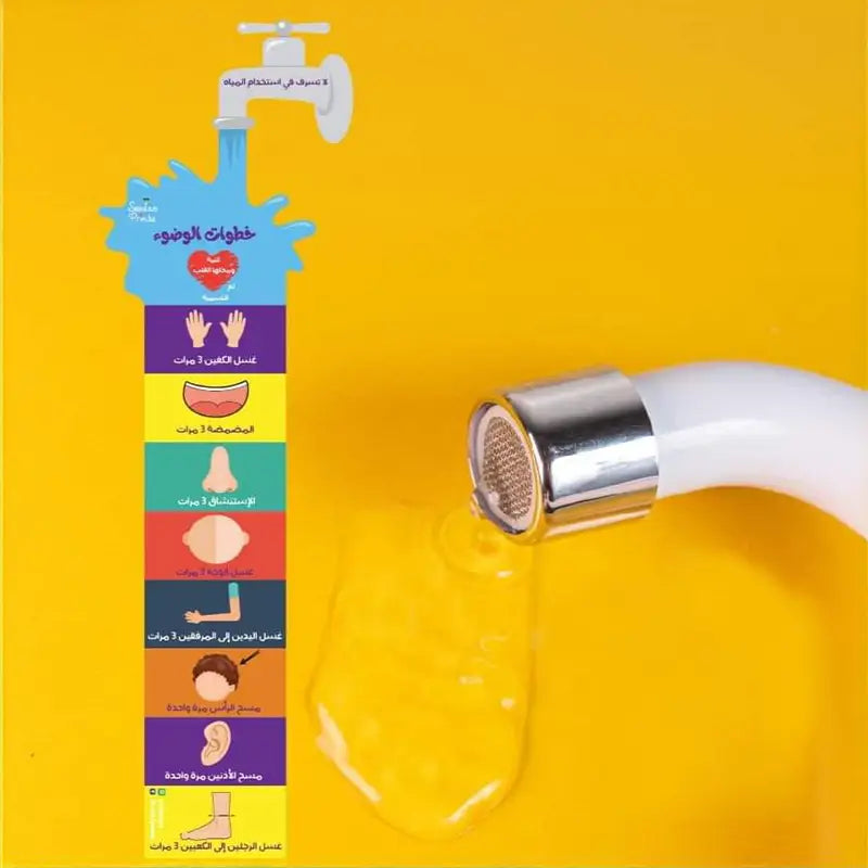 خطوات الوضوء Wudu steps sticker