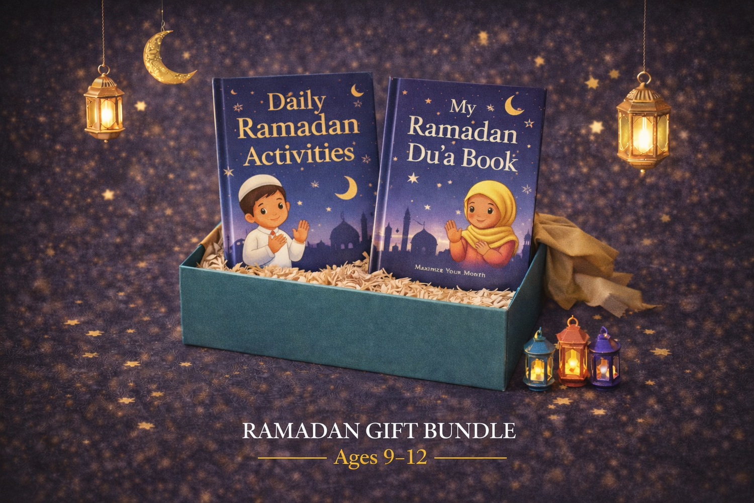 Ramadan 9-12 yr old gift set             حقيبة هدية رمضان للأطفال 9-12 سنوات