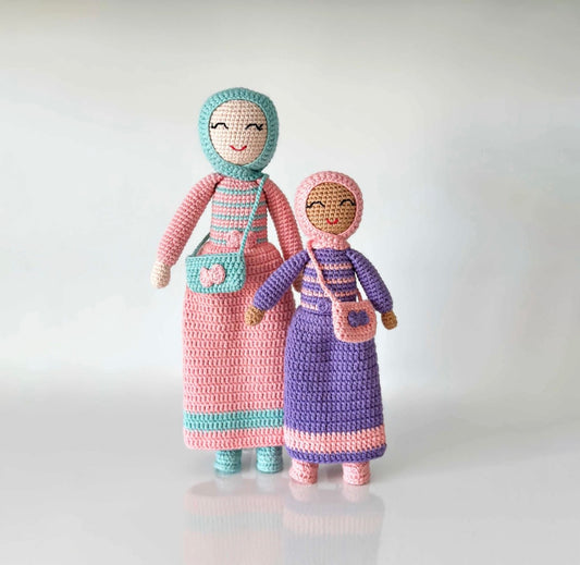Hijab doll with abaya large