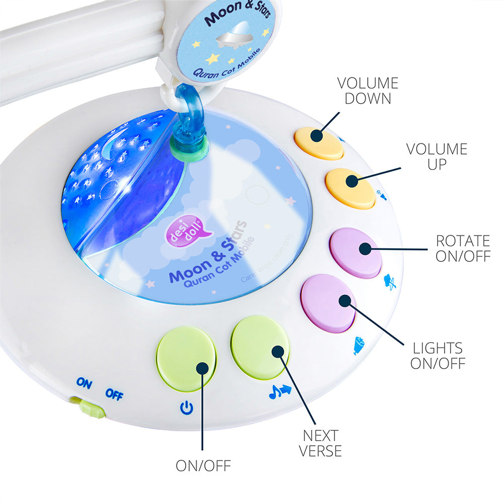 Baby mobile Quran with projector