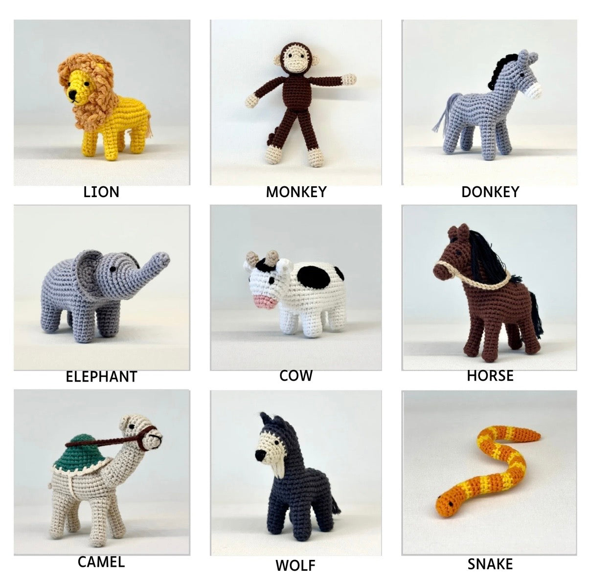 Animals in the Quran crochet animals