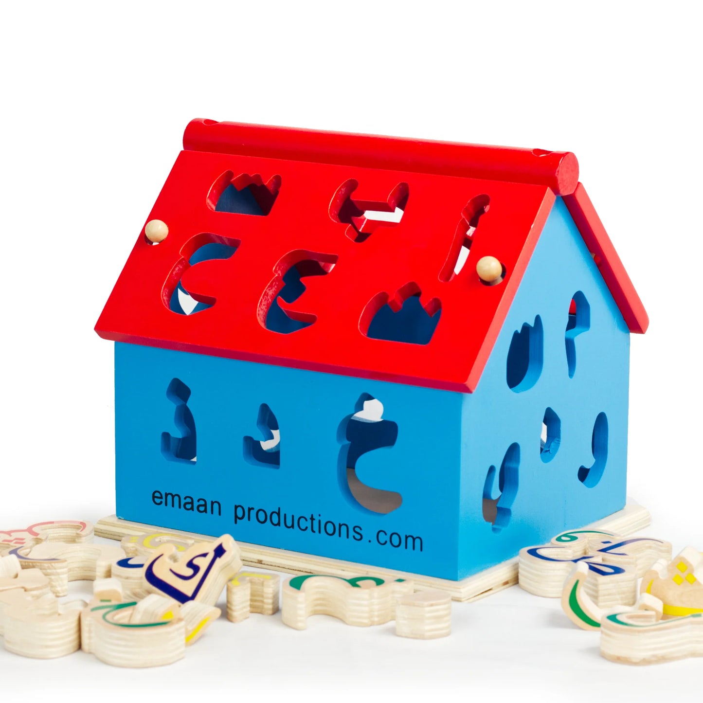 Arabic Alphabet House بيت الحروف العربية الخشبي