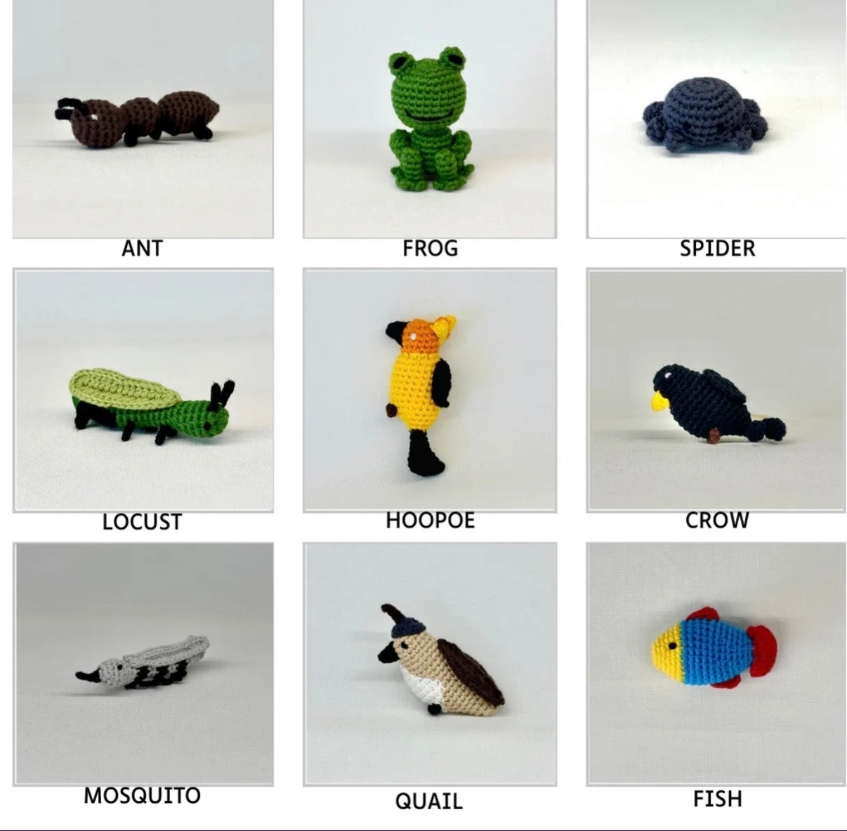 Animals in the Quran crochet animals