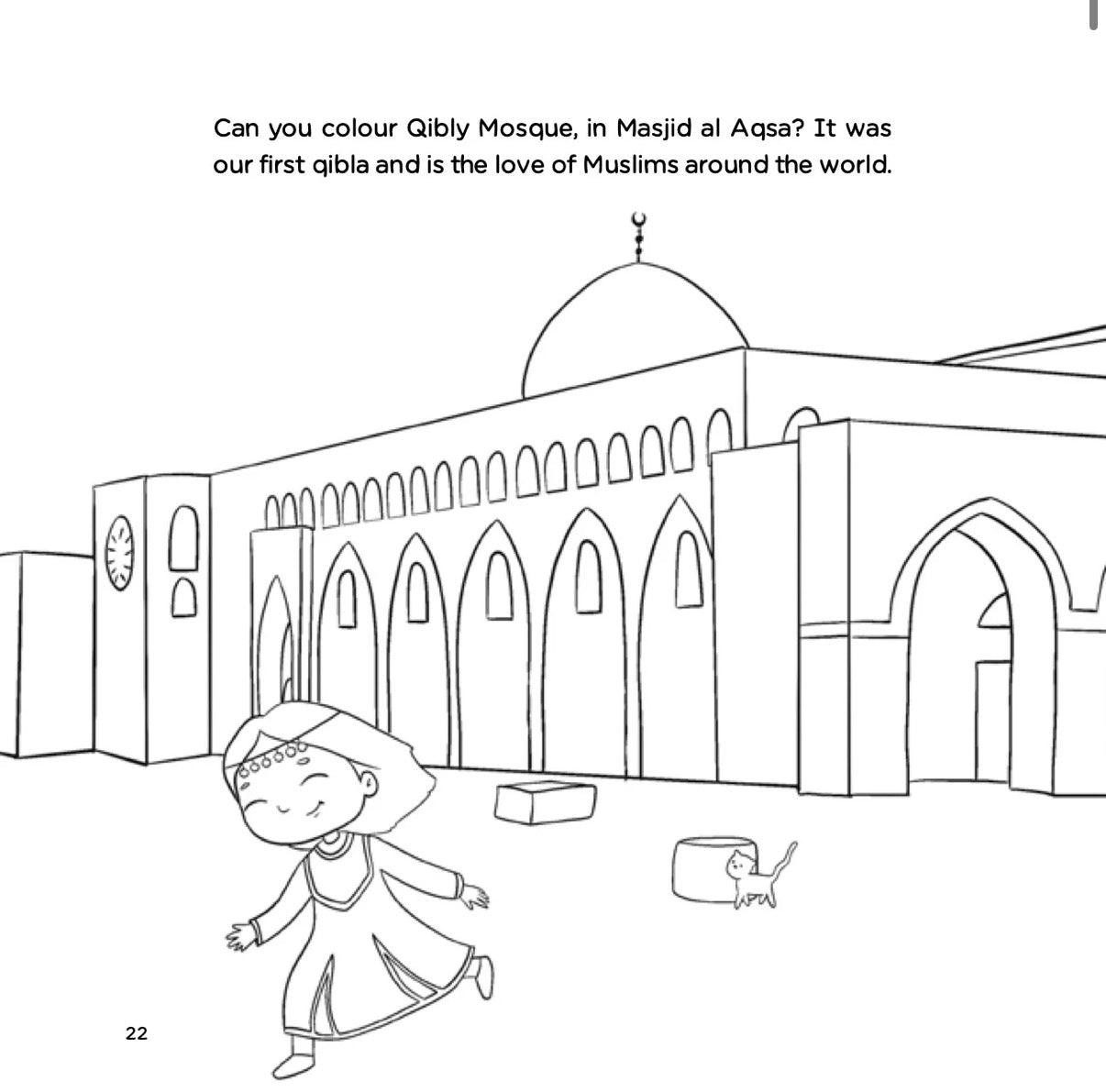 What color is your mosque? Coloring book