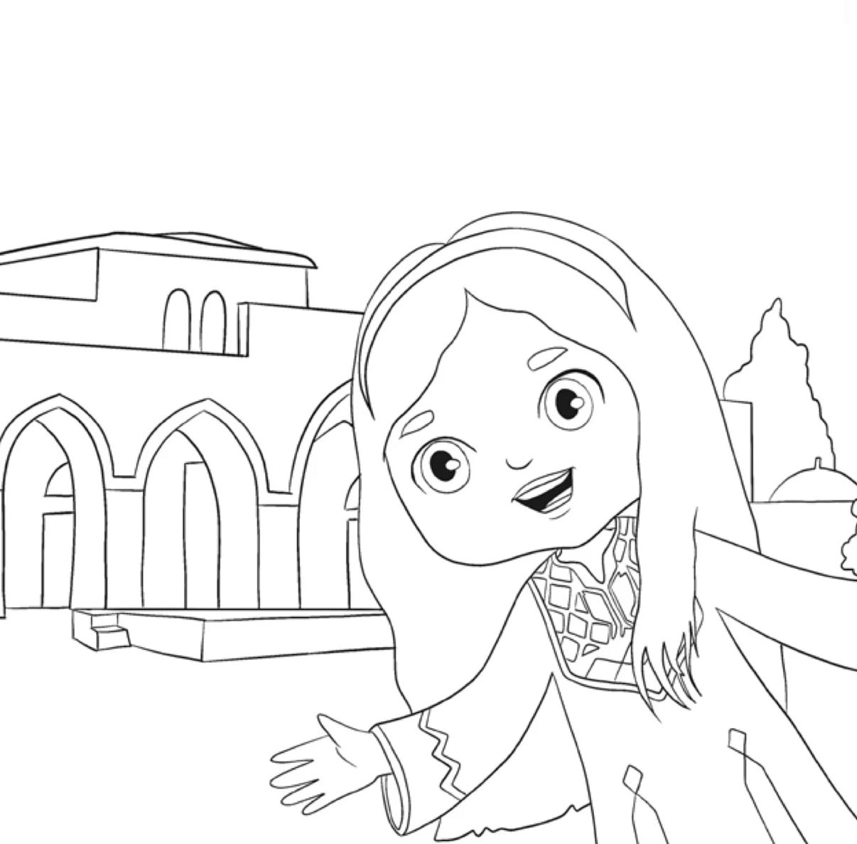What color is your mosque? Coloring book