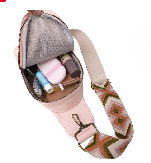 Crossbody Sling Bag with Wide Strap – Large Capacity