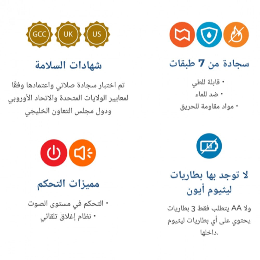 سجادة الصلاة التعليمية للأطفال